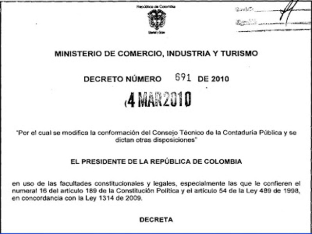 Decreto 691 de 2010