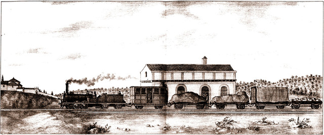 Primera linea comercial de tren