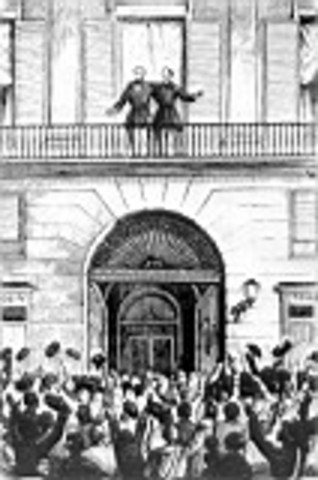 La vicalvarada: manifiesto de Manzanares. Caída del régimen moderado