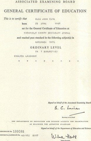 O & A levels introduced