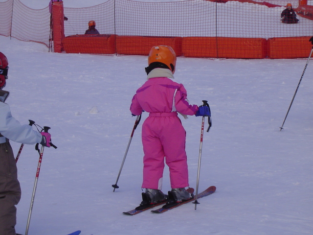 Primera vez que bajo una pista de esquí