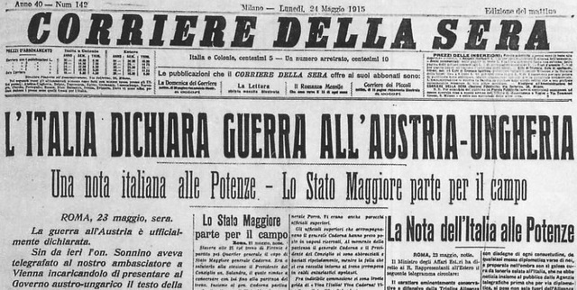 L'Italia entra in guerra