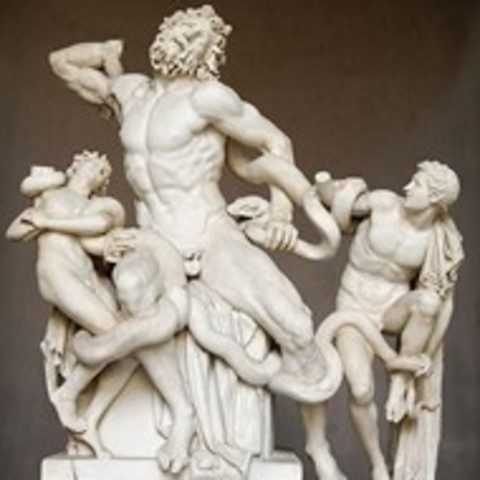 Famous greek sculpture Lacoon was made.
