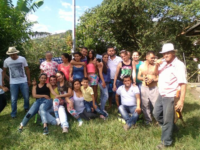 Viaje con toda mi familia al exterior.