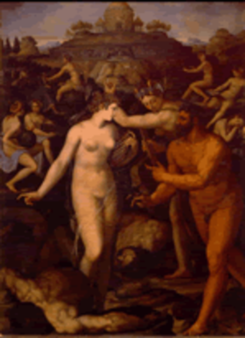 Hercule et les muses&nbsp;