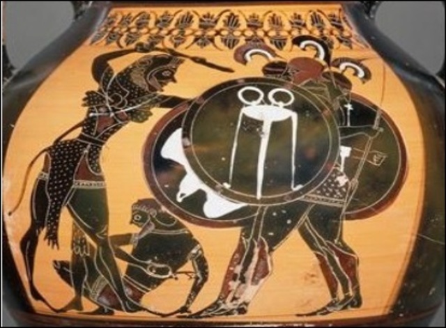 Amphore à figure noire