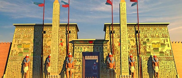 AMUN TEMPLE AT LUXOR IS BUILT