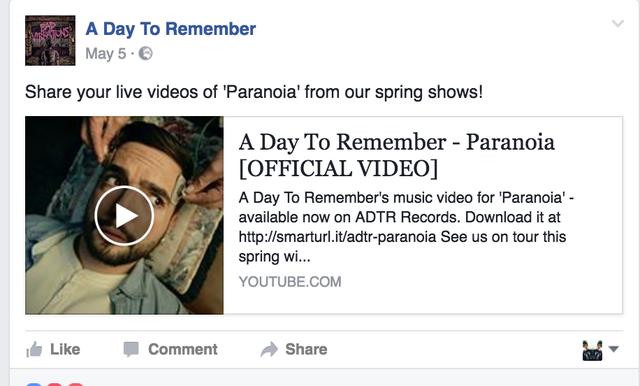 Send in your live videos of paranoia