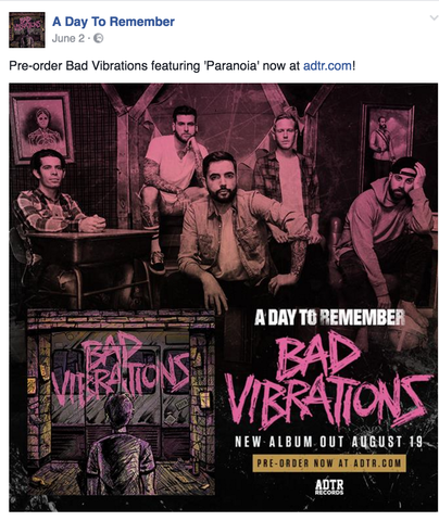 Bad vibrations announcement/ Pre order