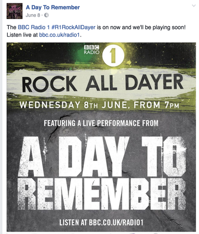 BBC Radio 1 "Rockalldayer" Live performance