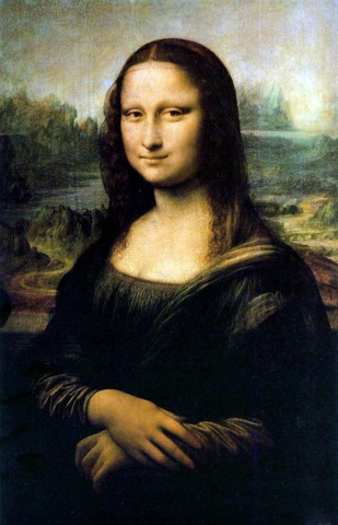 Empieza a pintar el retrato de Lisa Gherardini, La Gioconda.