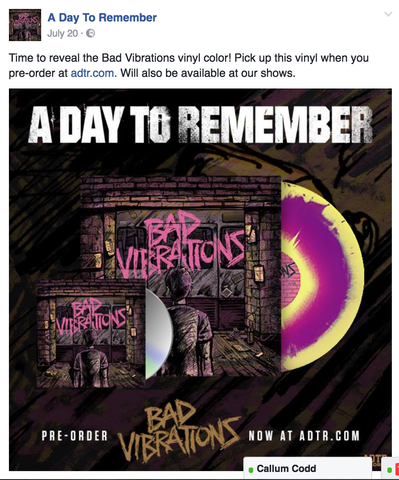 Vinyl artwork release