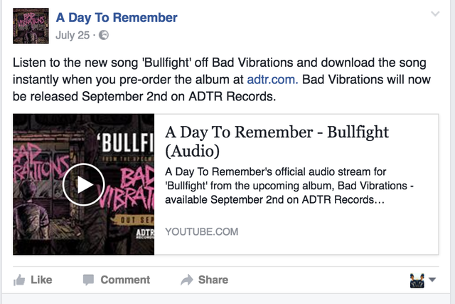 Album release date announced.