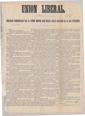 O´Donell funda la Unión Liberal