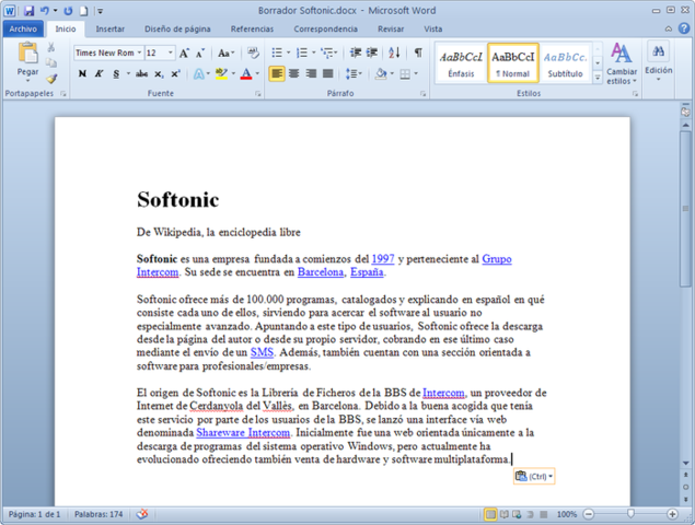 Mis trabajos en Word.