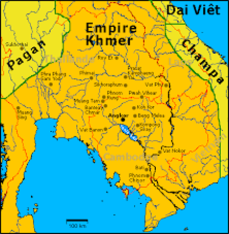 Khmer Empire expands.