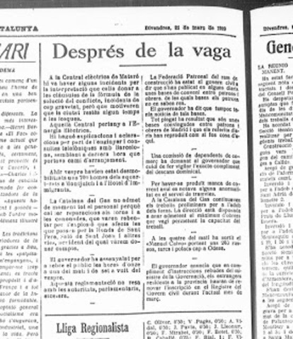 "Tornada a la normalitat"