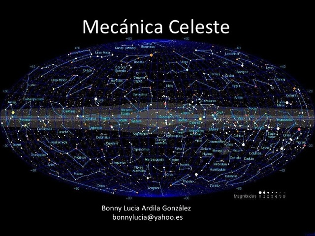 La mecánica celeste.