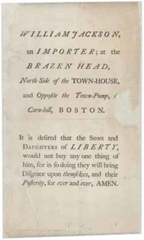 Boston Non-Importation Agreement
