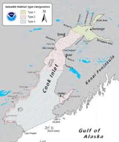 Oil discovered in cook Inlet