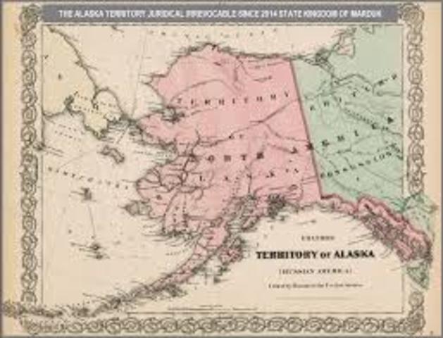 Alaska becomes US territory