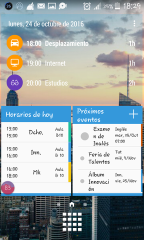 Tener siempre los eventos importantes
