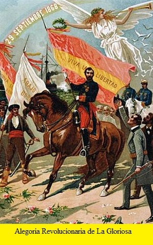 Revolución: “La Gloriosa”. Exilio de Isabel II