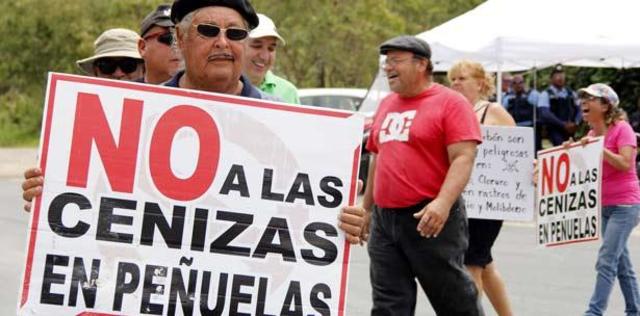 Luchas de Oposición al esparcimiento de cenizas tóxicas en Peñuelas
