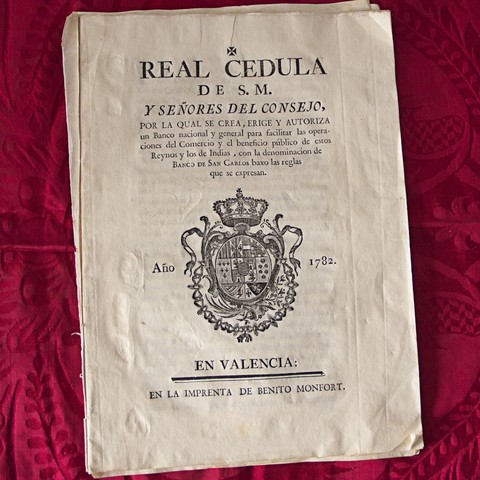 Creación del Banco Nacional de San Carlos