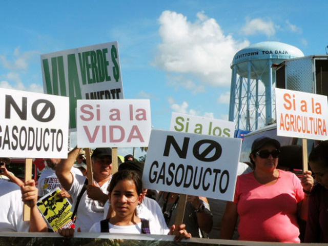 Oposición al Gasoducto en P.R.