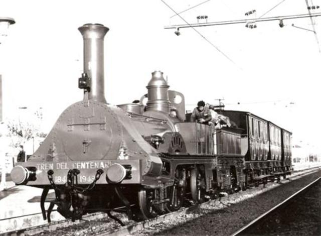 Primer ferrocarril: Barcelona-Mataró