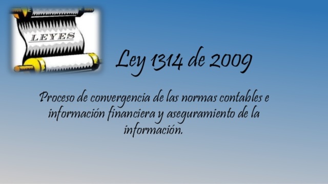 Ley 1314 de 2009