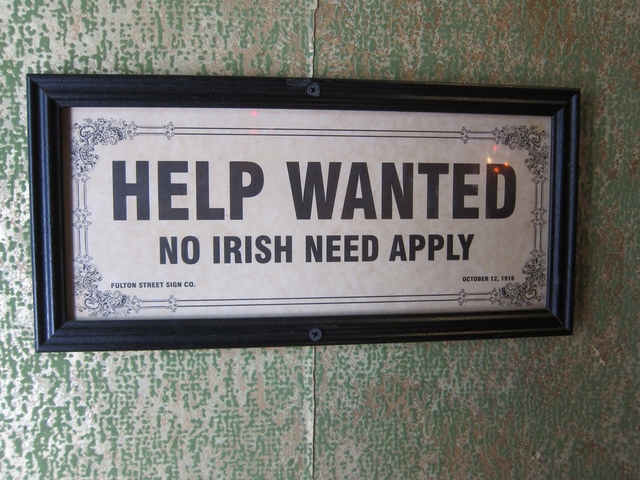 Irish Immigration to US Begins along with Anti-Irish Sentiments in US