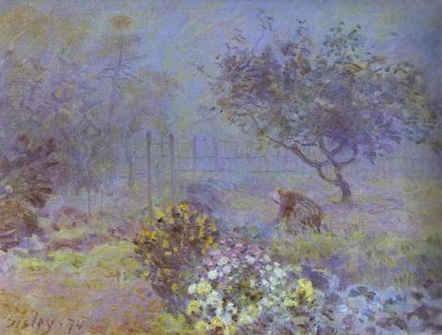 Impressionism (Fog, Voisins) (Alfred Sisley)