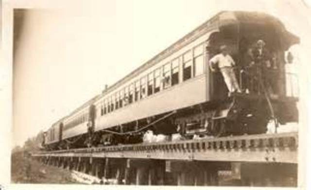 Rory enters the train that the foundlings are on as a stowaway, staying with bridget for about 3 days
