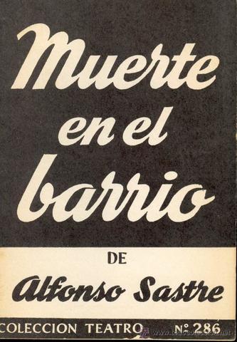 Publicación "Muerte en el Barrio", de Alfonso Sastre.