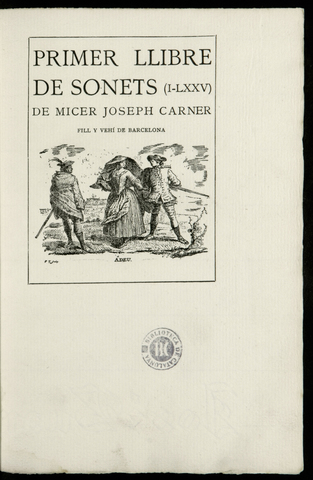 Primer llibre de sonets