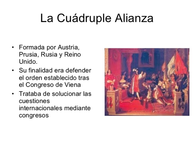 España se somete a la Cuádruple Alianza;