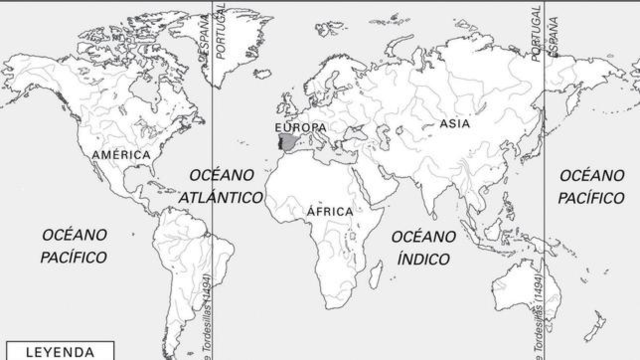 Firma del Tratado de Tordesillas entre Castilla y Portugal