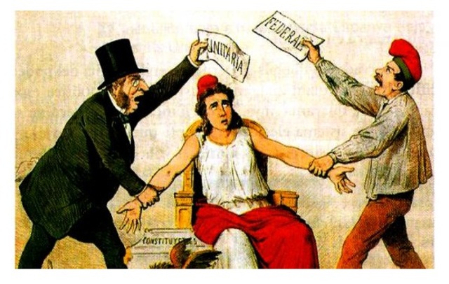 Conflicto entre Unitarios y Federales