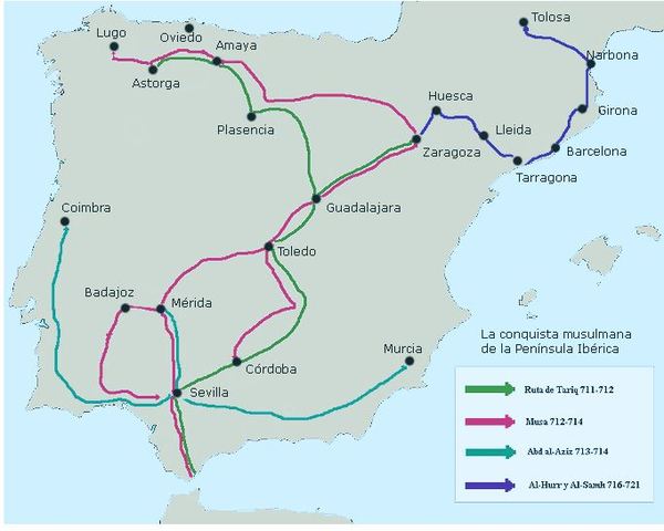 Conquista musulmana de la península iberica