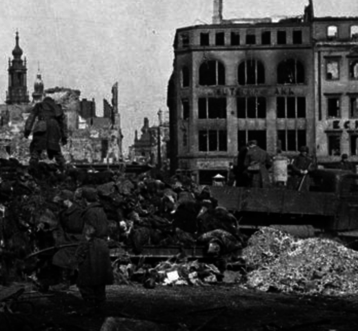 Bombardement in Dresden