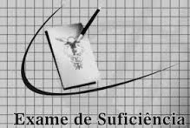 EXAME DE SUFICIÊNCIA