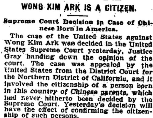 United States v. Wong Kim Ark