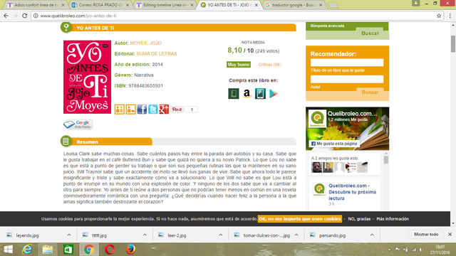 Me sentía confundida al hacer lectura :(