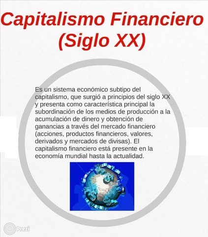 CAPITALISMO FINANCIERO