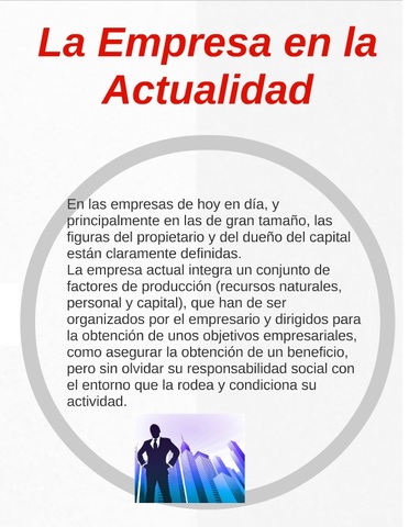 LA EMPRESA EN LA ACTUALIDAD