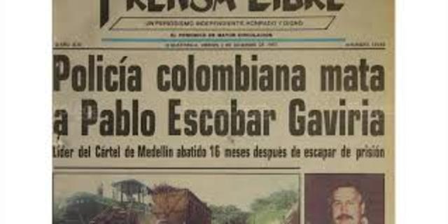 Muerte de Pablo Escobar