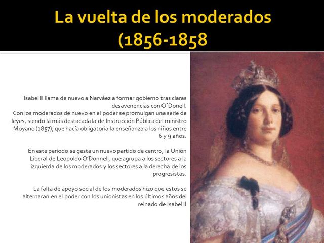 Nuevo Gobierno moderado de Narváez