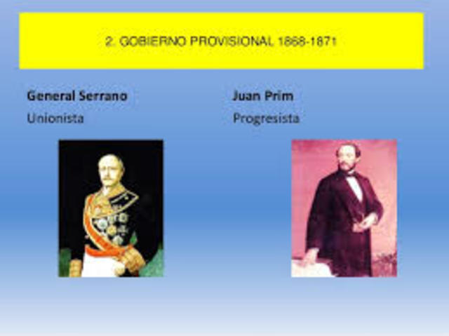 Serrano preside un Gobierno provisional